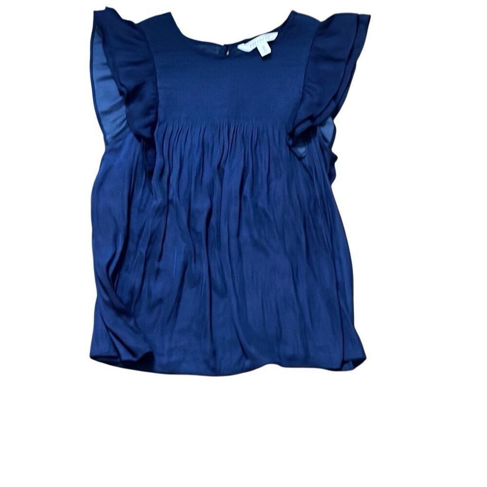 Pop sugar sleeveless navy blue top size small adorable